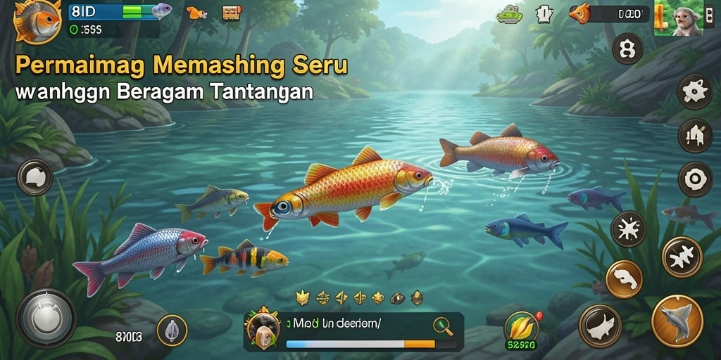 Tangkapan ikan yang mengesankan dalam gameplay 8ID.