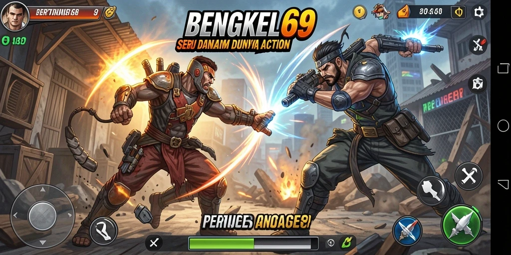 Gameplay BENGKEL69 yang memukau dalam pertarungan action.