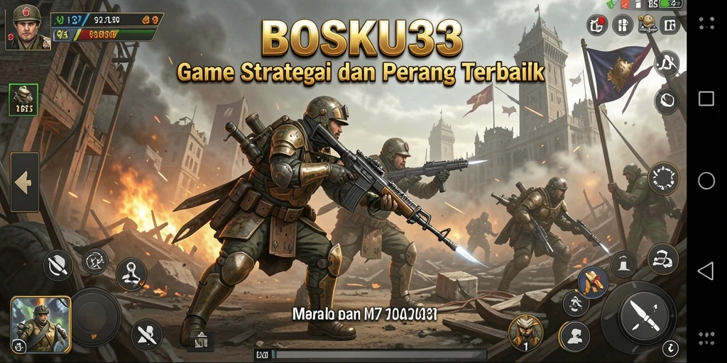 Tangkapan layar gameplay BOSKU33 menampilkan aksi strategi yang mendebarkan.