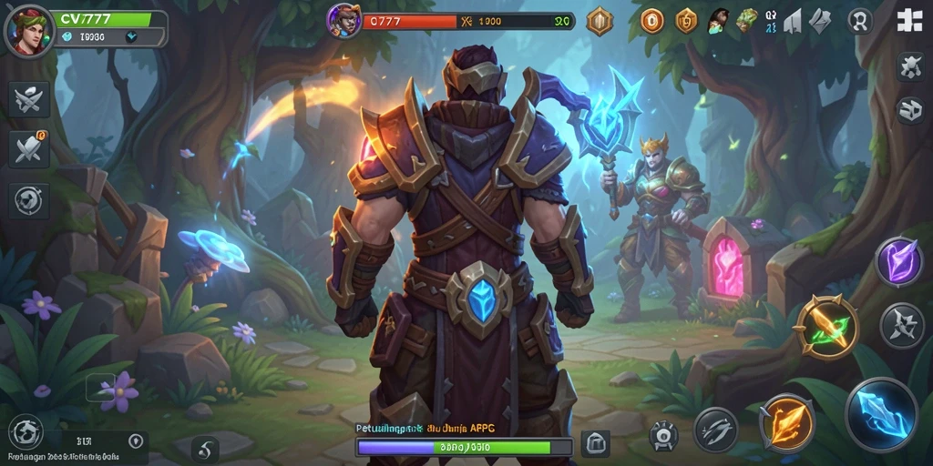 Tangkapan layar CV777 menampilkan aksi seru gameplay ARPG.