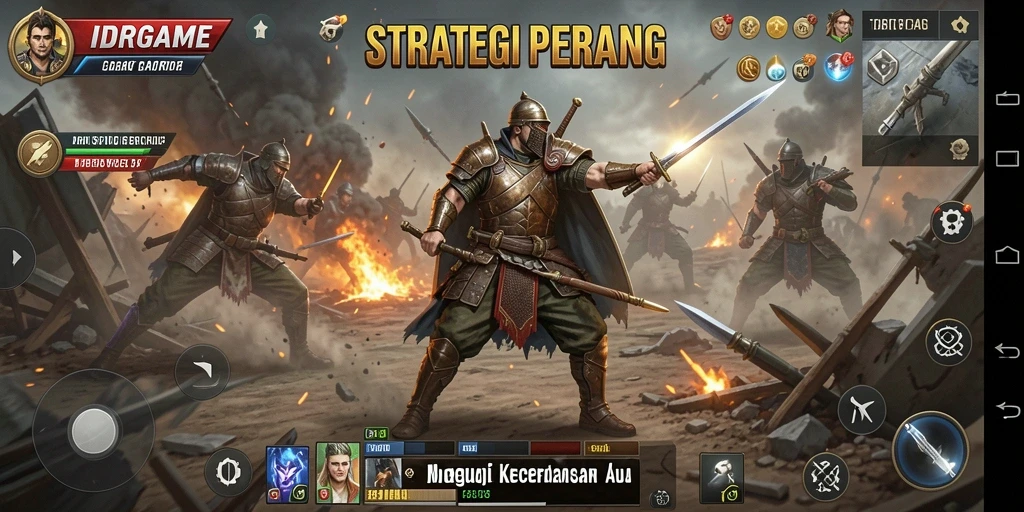 Tampilan gameplay menantang di IDRGAME yang penuh strategi.