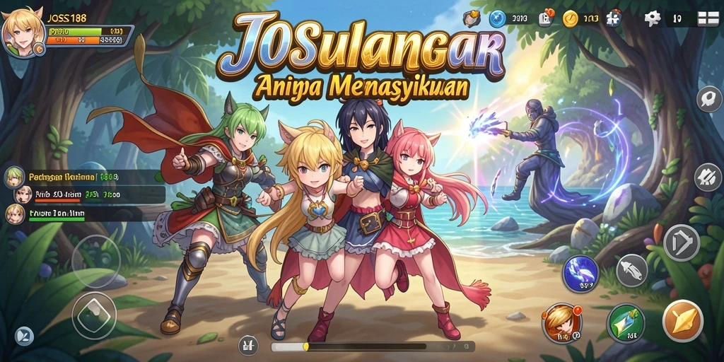 Gameplay menegangkan JOSS188 dengan karakter Anime yang dinamis.