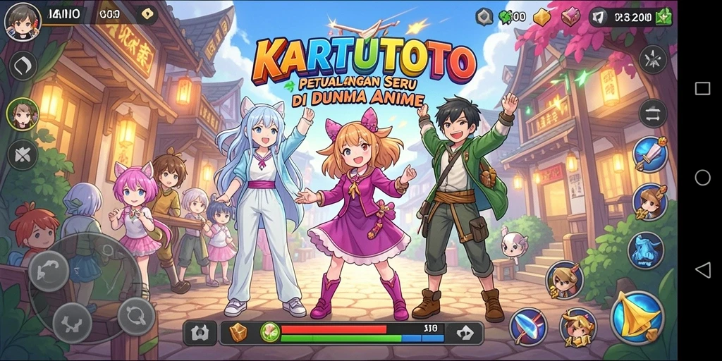 Tampilan menarik dari gameplay seru KARTUTOTO dalam dunia Anime.