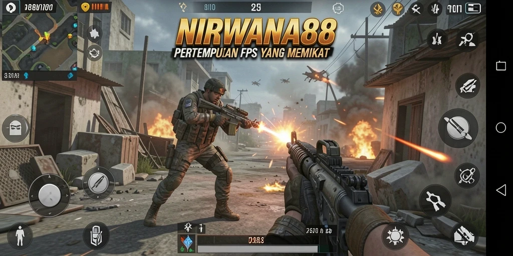 Screenshot gameplay NIRWANA88 menampilkan aksi pertempuran mendebarkan.