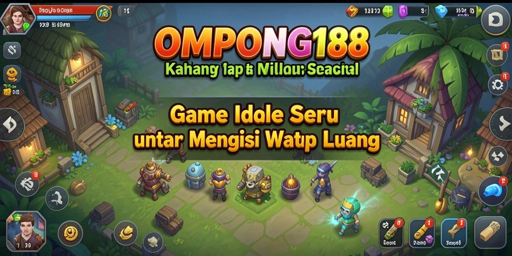 Tampilan gameplay seru di OMPONG188 yang santai dan menarik.