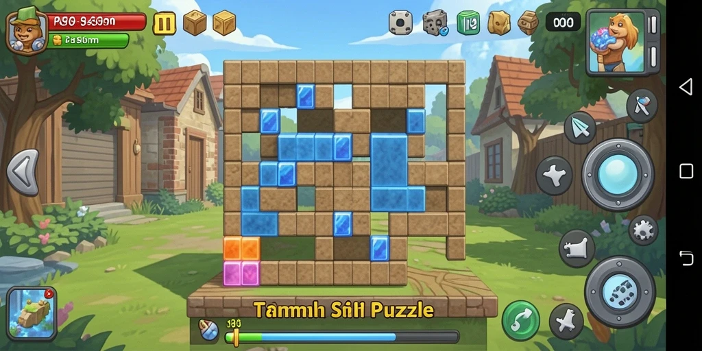 Tampilan gameplay menarik dari PG11 yang menguji ketangkasan dalam menyusun puzzle.