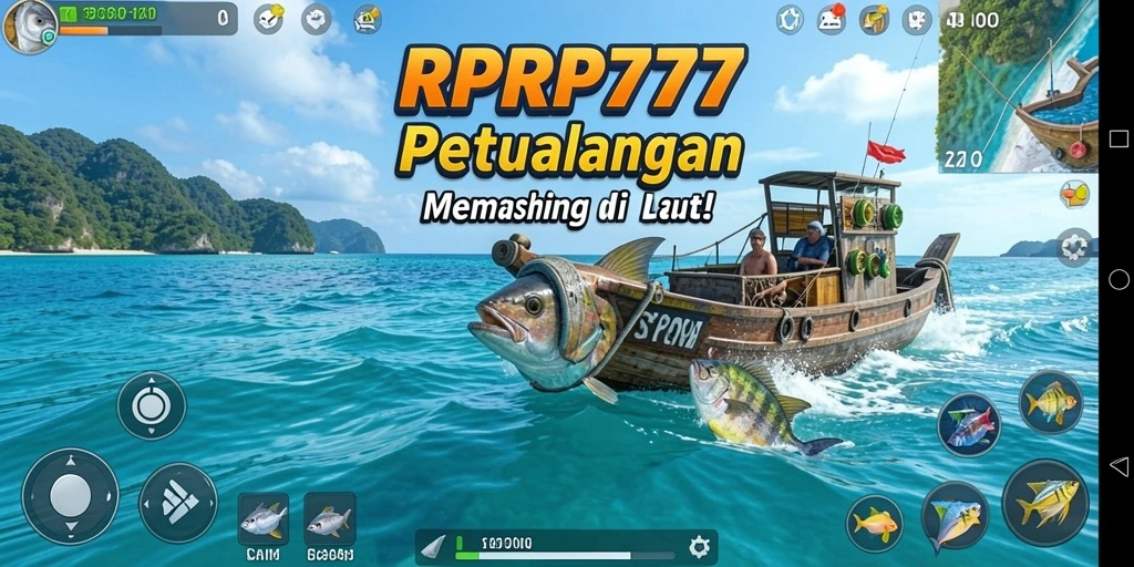 Menampilkan gameplay memancing seru dengan ikan yang beragam dan lokasi yang indah.
